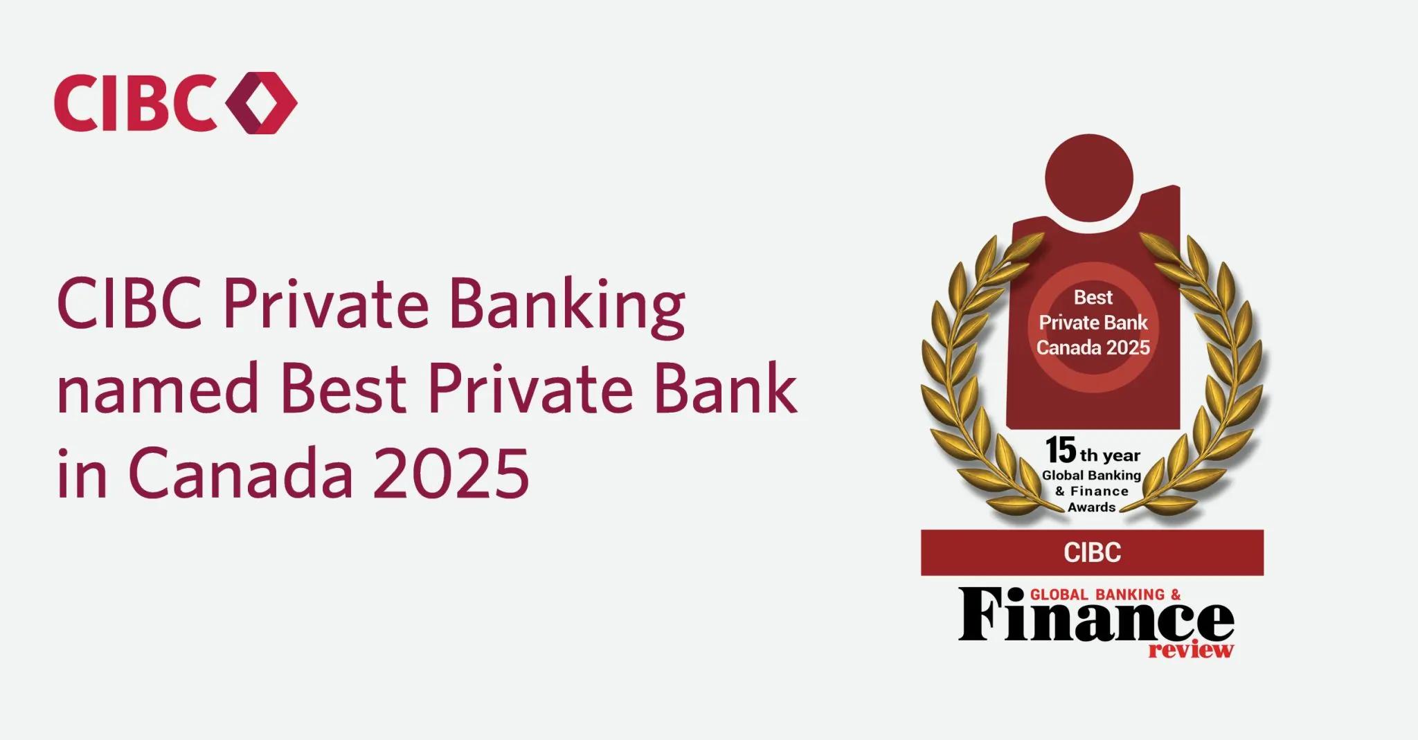 GBAFReview's tweet card. CIBC Private Banking has been recognized by Global Banking & Finance Review as the Best Private Bank Canada 2025, underscoring its leadership and client-centric approach in the 2025 Global Banking &...