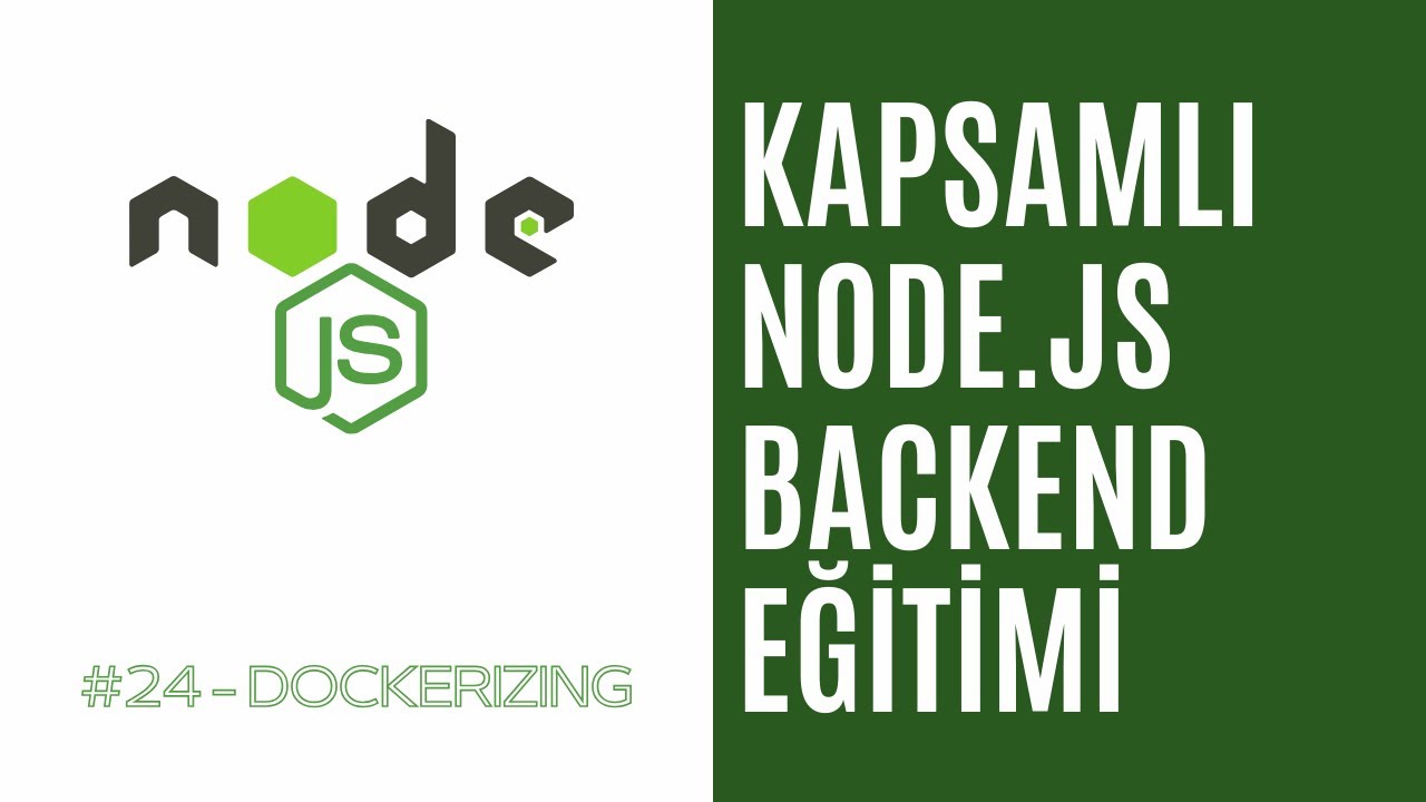 endrcn's tweet card. 24) NodeJS Uygulamasını Docker ile Açma | NodeJS Dockerizing |...
