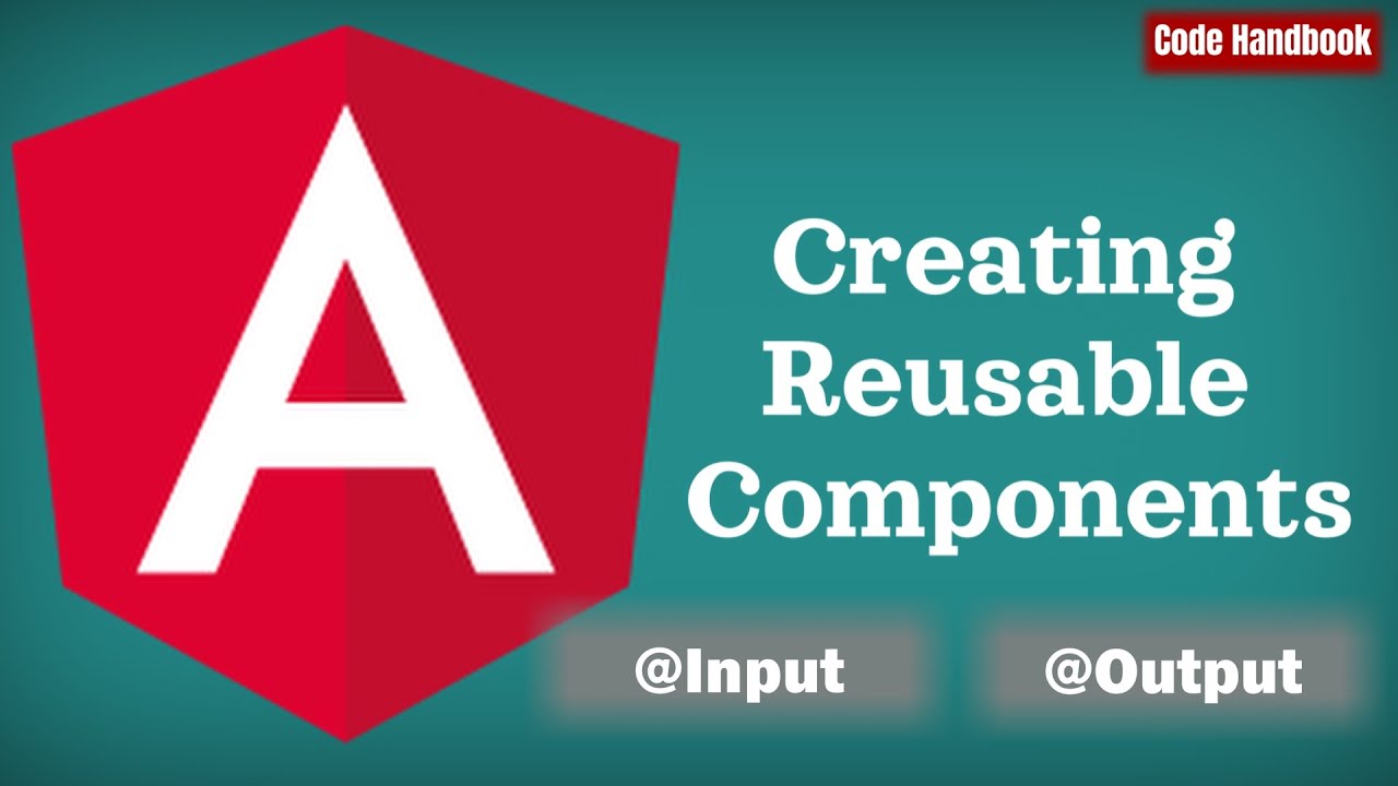 codehandbook's tweet card. Learn Angular : Creating Reusable Angular Components | @Input |...