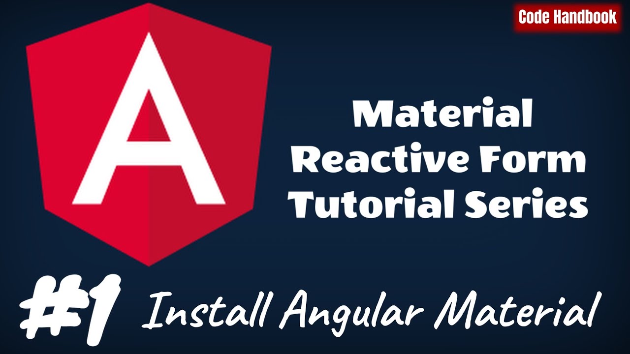 codehandbook's tweet card. How to Install Angular Material || Use Angular Material || In Angular...