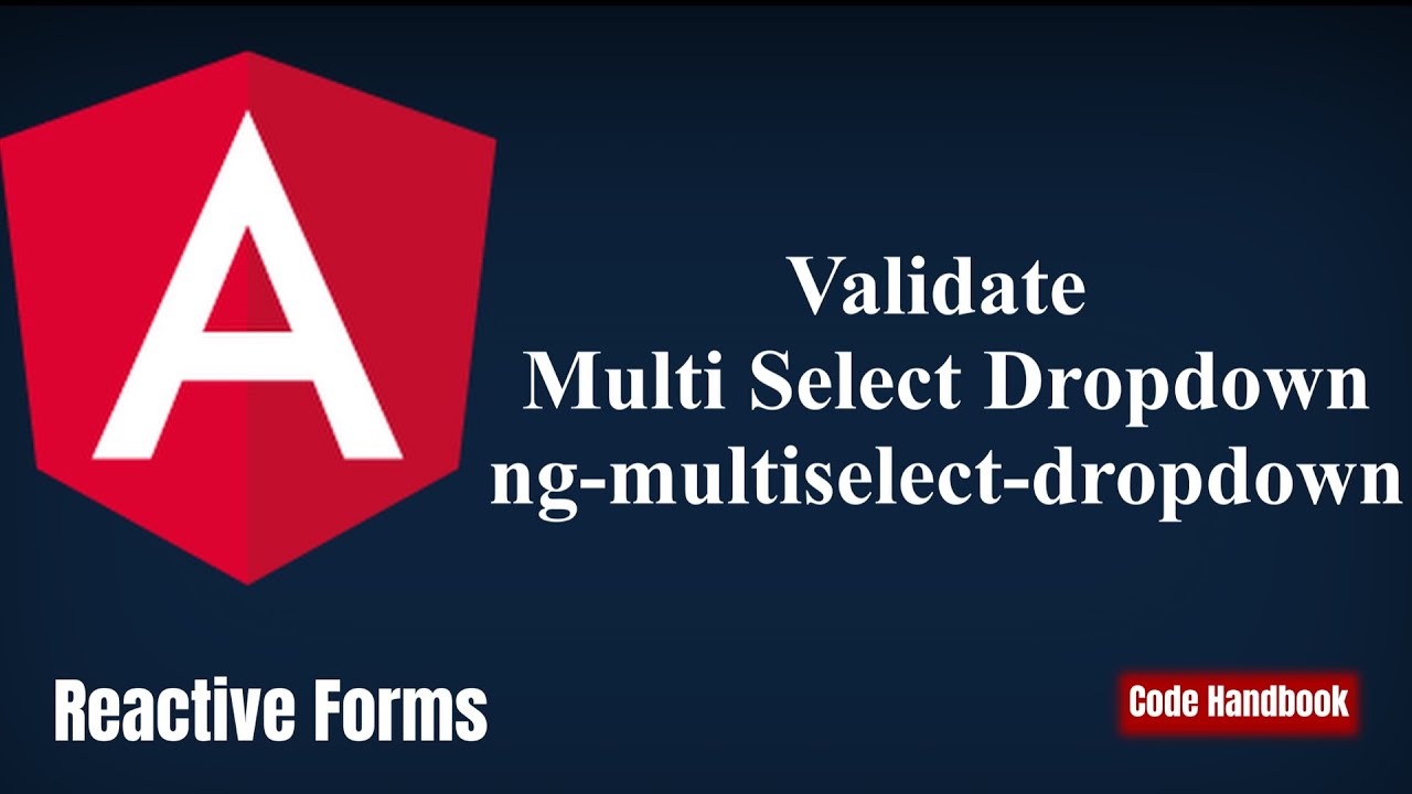 codehandbook's tweet card. Learn Angular : Validate Multiselect Dropdown Reactive Forms