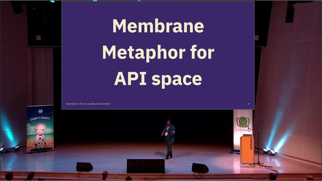 JoyOfCoding's tweet card. Dawn Ahukanna - APIs: Semi permeable, osmotic interfaces - Joy of...