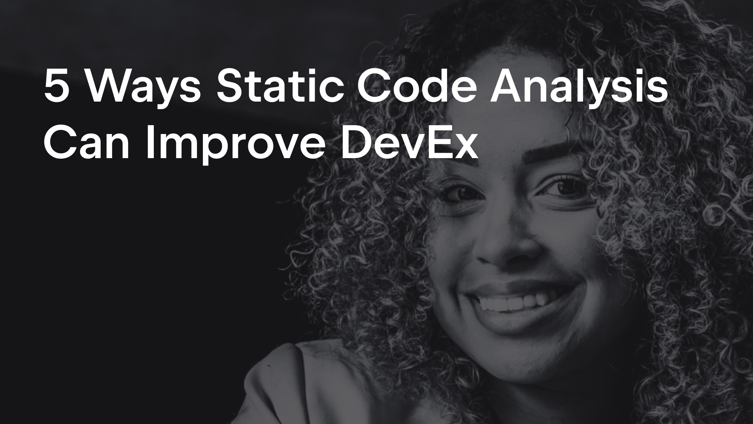 Qodana's tweet card. Improve developer experience with static code analysis. Developer experience is not only about nice editors and fast build times. It is about reducing friction so developers can focus on solving p