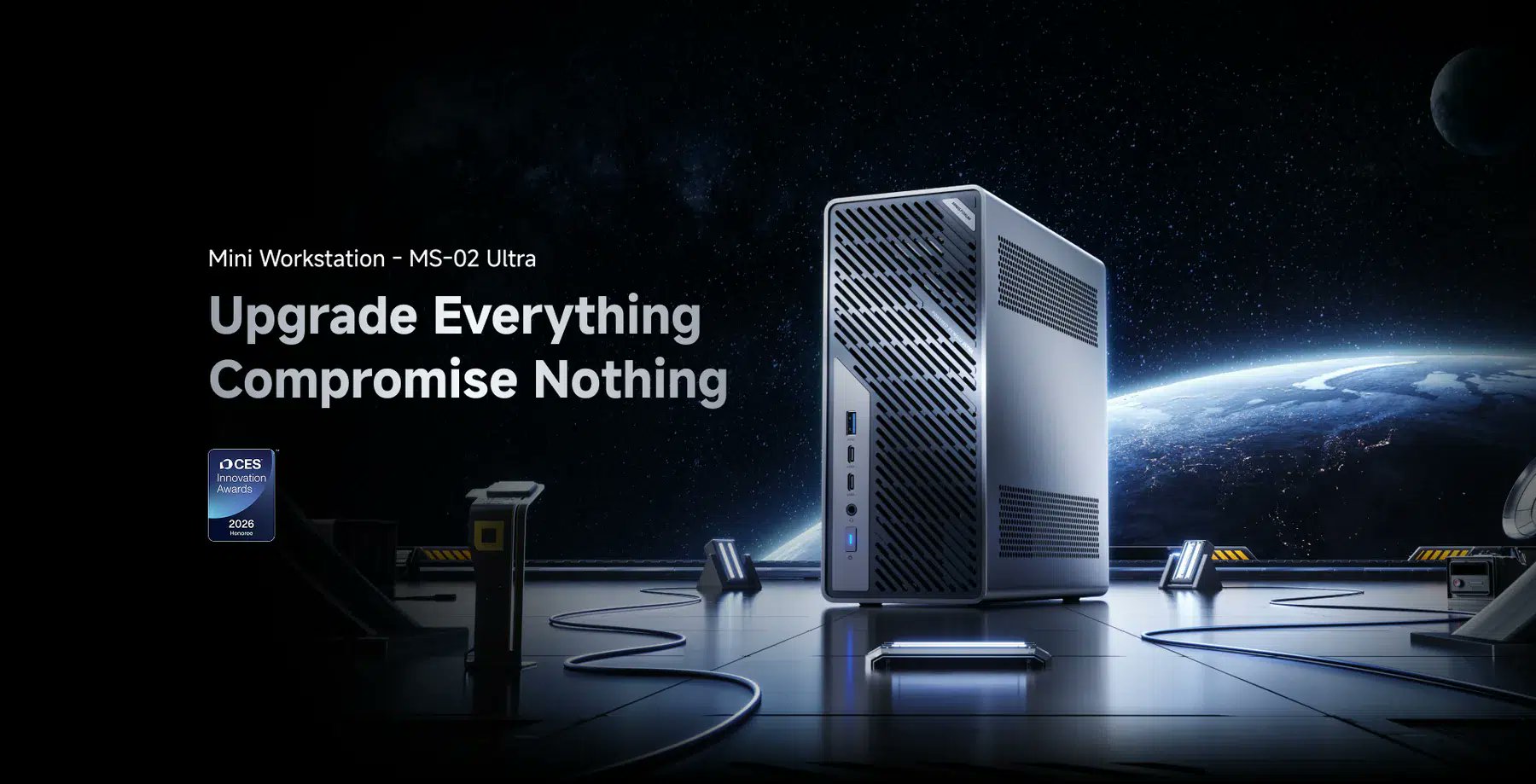 AndroidSmartTV's tweet card. MINISFORUM is clearly aiming higher with the MS-02 Ultra. This compact 4.8-liter desktop bridges the gap between mini PCs and full towers. It stays small,