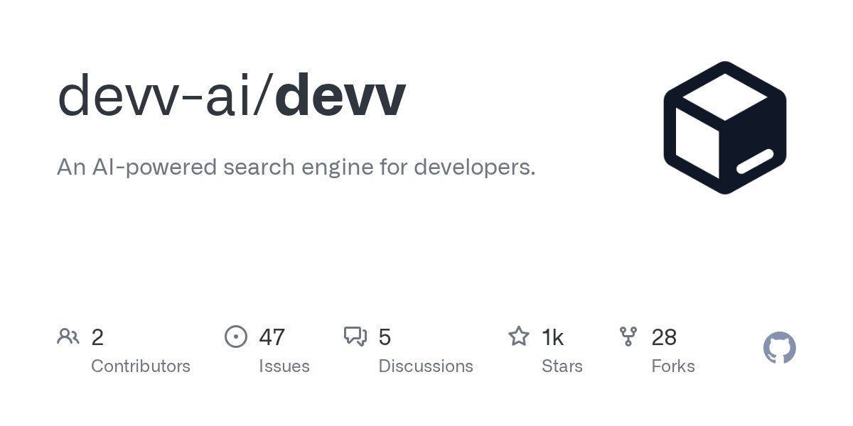 jiayuan_jy's tweet card. An AI-powered search engine for developers. Contribute to devv-ai/devv development by creating an account on GitHub.