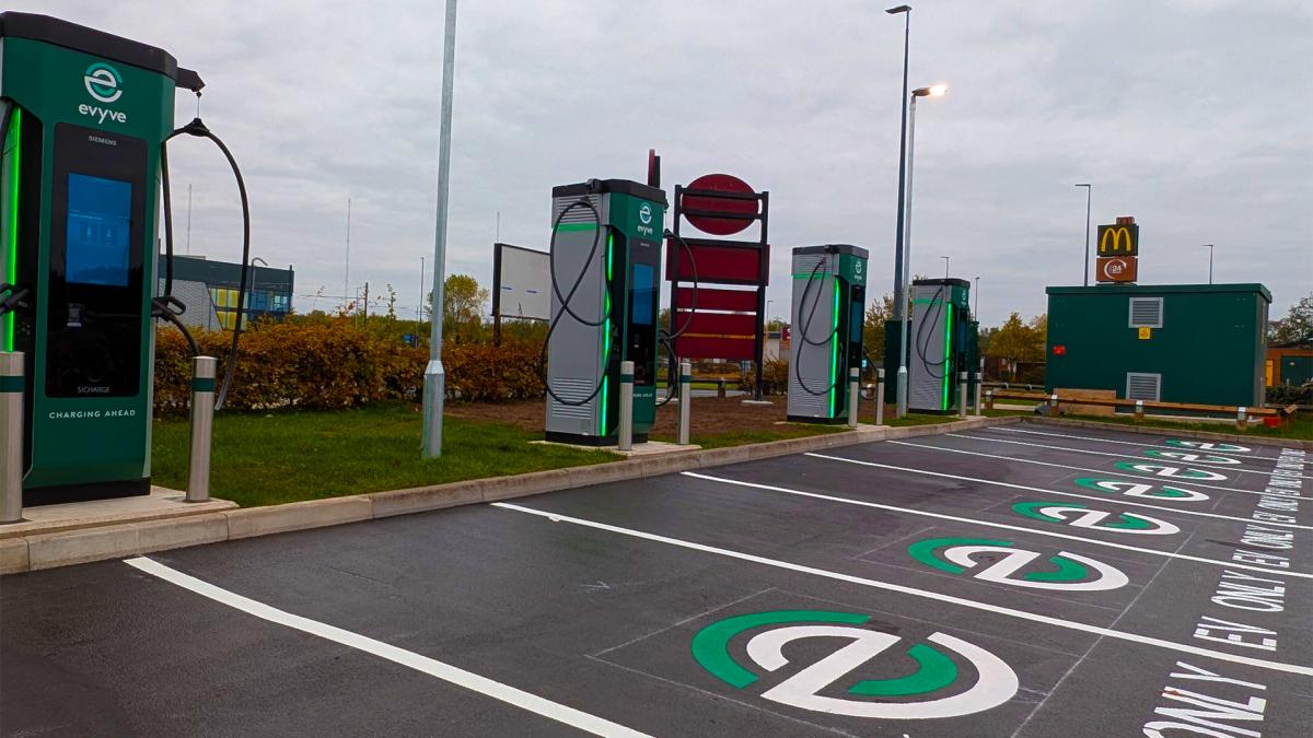 zap_map's tweet card. Evyve has launched its newest ultra-rapid EV charging site at Ash Tree Farm, Ashton-under-Lyne, and to celebrate the launch, drivers can enjoy charging their...