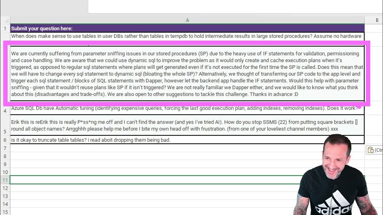 erikdarlingdata's tweet card. SQL Server Performance Office Hours Episode 44