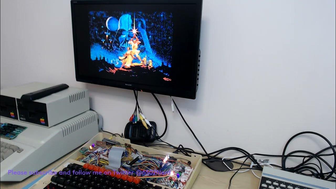 6502nerd's tweet card. 6502 Homebrew Computer - May 4th skit! (TMS9918a high resolution...