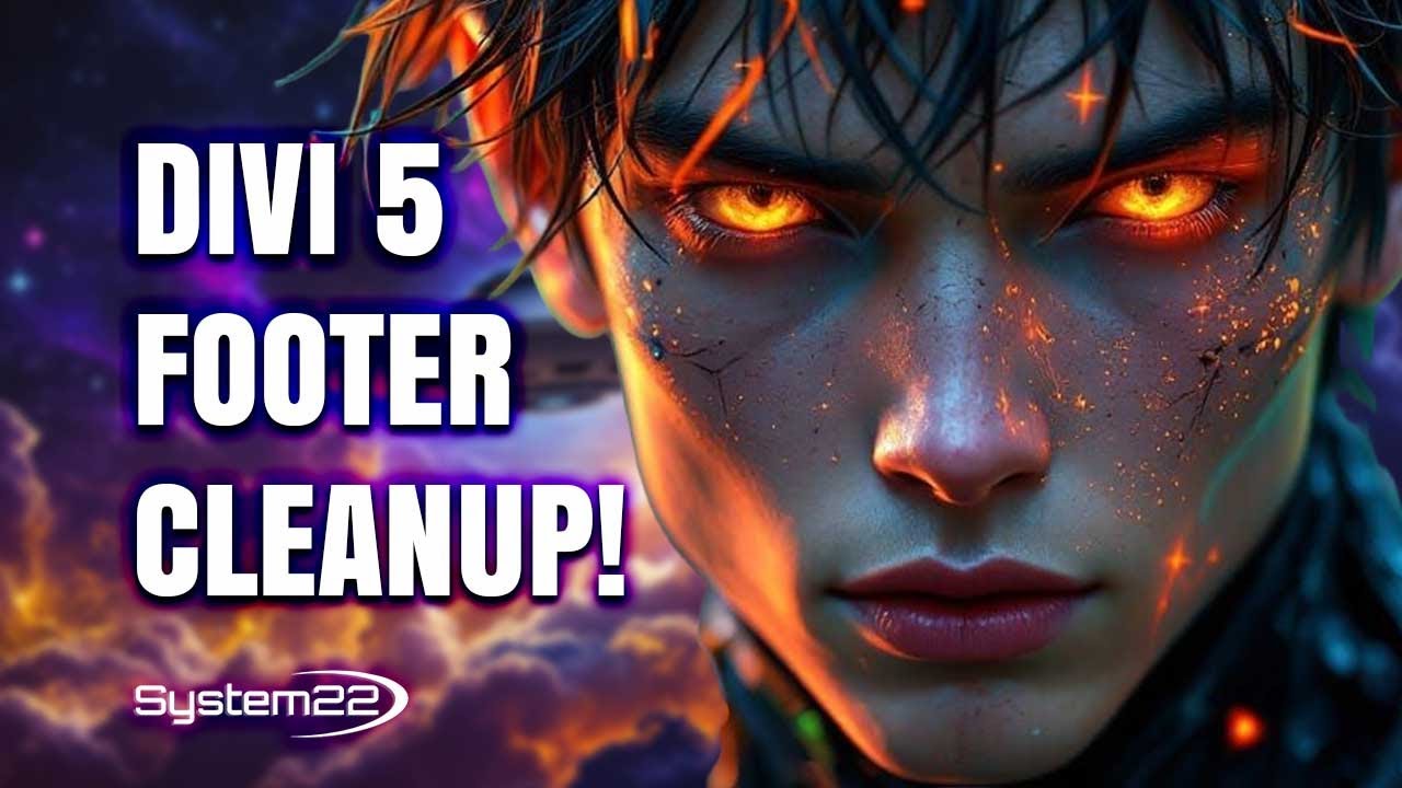 22ITSolutions1's tweet card. Divi 5 Tutorial: How to Get Rid of the Annoying Dark Widget Area...