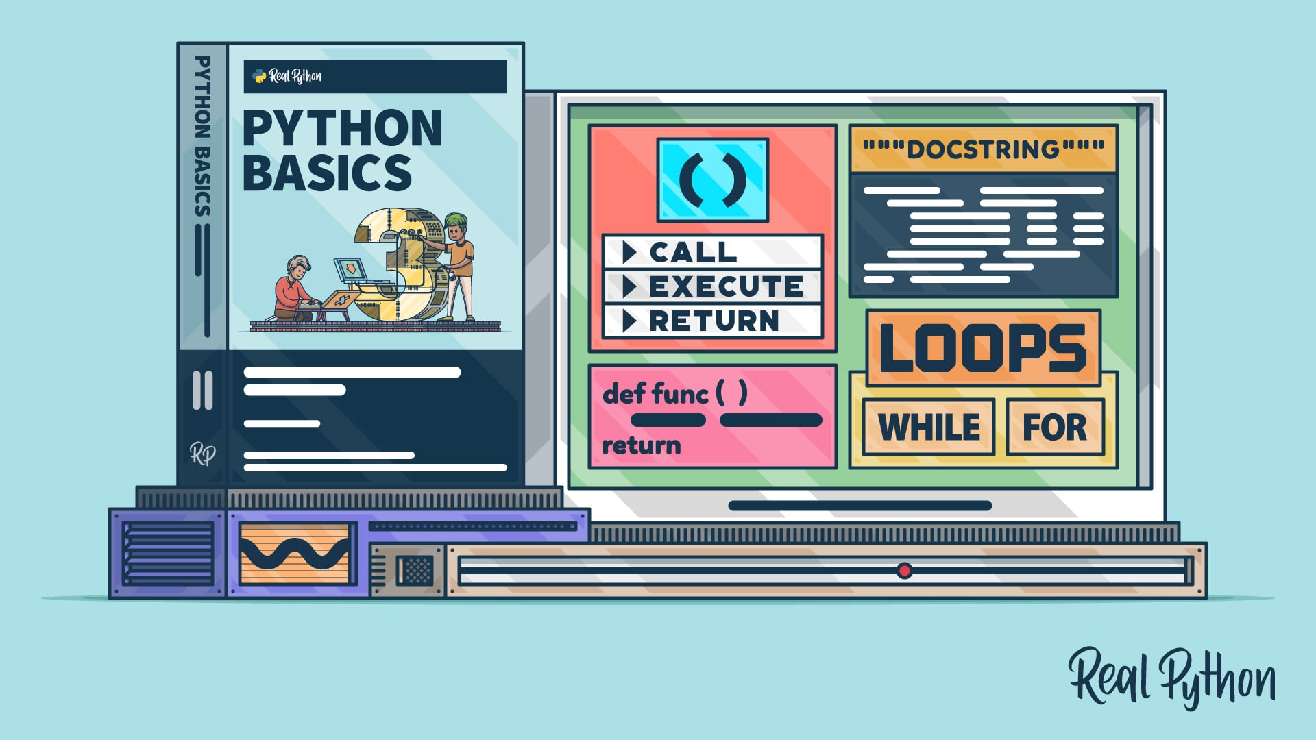 realpython's tweet card. In this Python Basics video course, you'll learn how to create user-defined functions that you can execute several times throughout your code. You'll also try your hand at repeating code with for and...
