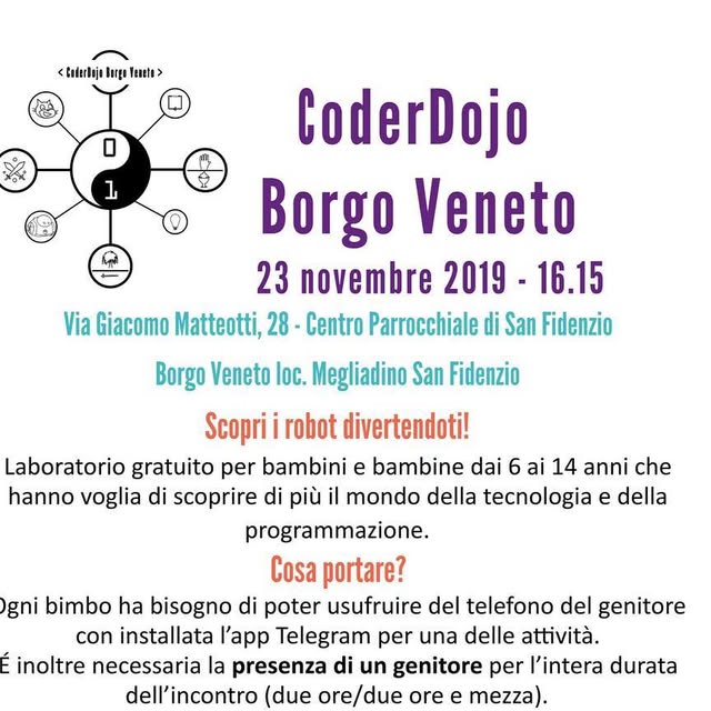 coderdojobv's tweet card. CoderDojo Borgo Veneto (@coderdojobv) • Instagram photo