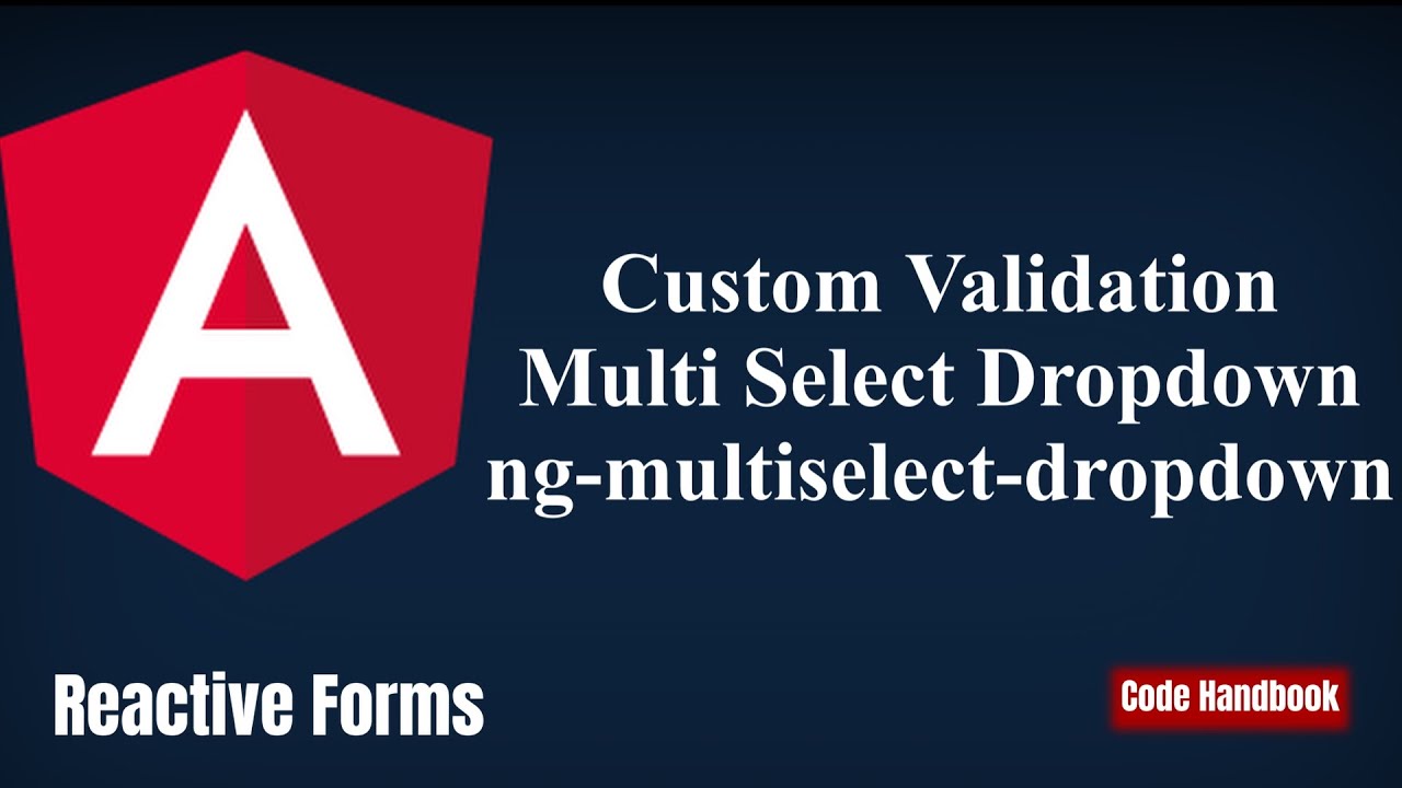 codehandbook's tweet card. Learn Angular : Custom Validations in Reactive Forms