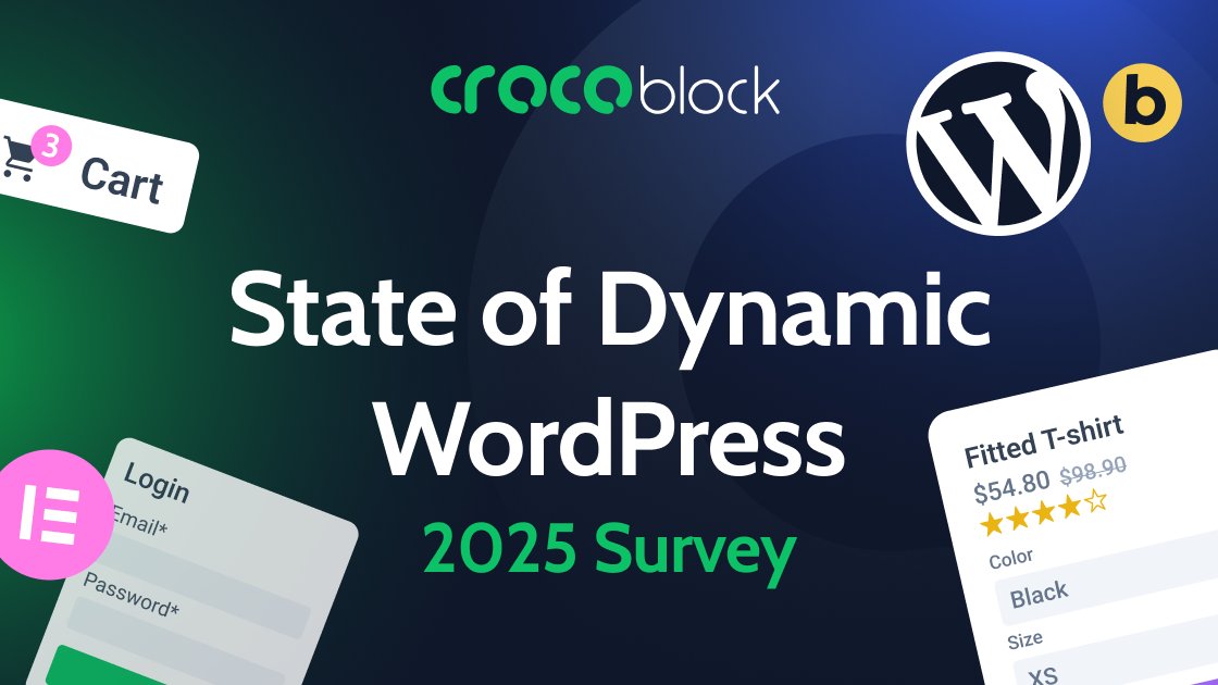 smackcoders's tweet card. Take part in Crocoblock’s global survey and share how you build dynamic WordPress websites. Share your experience and shape what’s next.