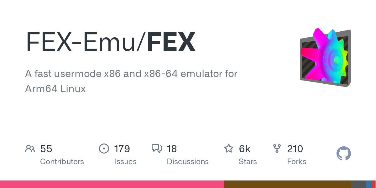 unixterminal's tweet card. A fast usermode x86 and x86-64 emulator for Arm64 Linux - FEX-Emu/FEX