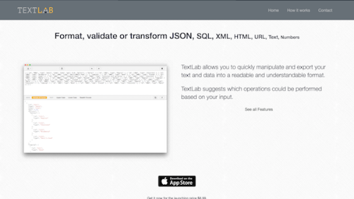 pitch_wall's tweet card. Mac utility app for JSON, XML, SQL and many other formats.