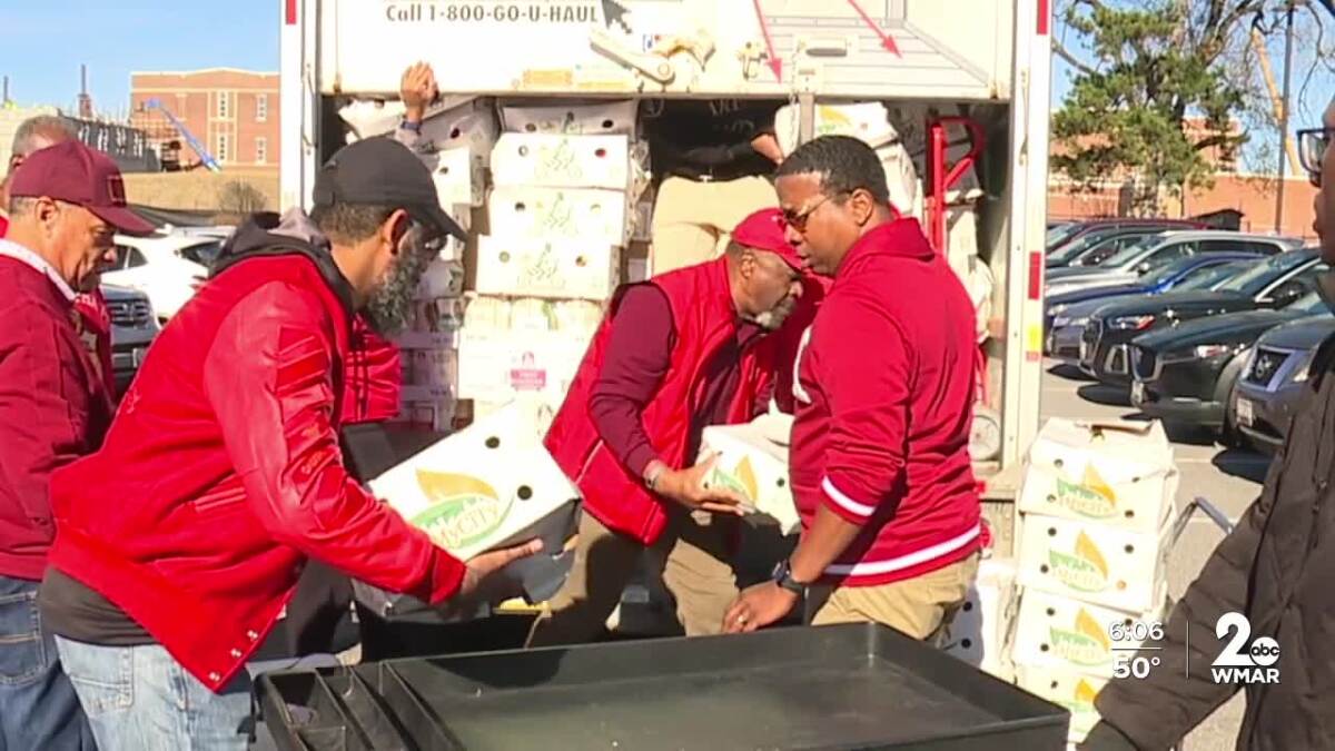 AntonioHayes40's tweet card. Kappa Alpha Psi fraternity distributed free Thanksgiving meals to families at two West Baltimore elementary schools in their fifth annual giveaway.