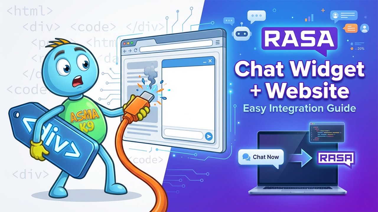 asmak's tweet card. RASA Chatbot Web Integration