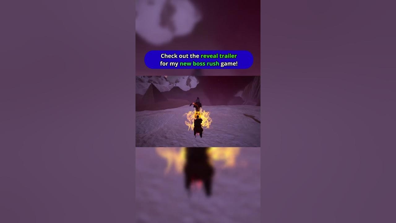 OldManGaming2's tweet card. Check out the reveal trailer for my new boss rush game #soulslike...