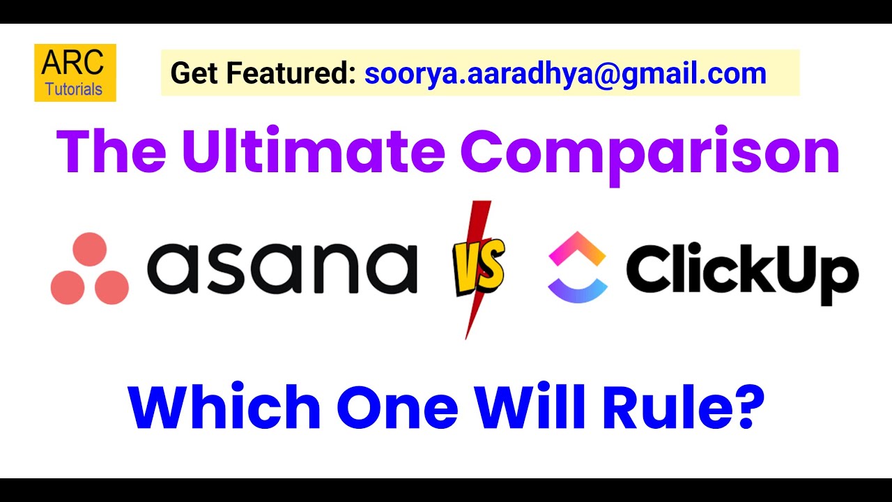 arc_tutorials's tweet card. Asana vs ClickUp — The ULTIMATE Comparison You MUST Watch!