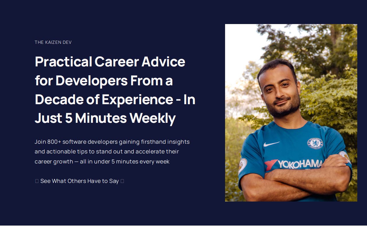 hussien_coding's tweet card. Career Advice for Software Developers