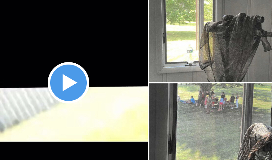 AC24cz's tweet card. Donald Trump byl postřelen a zraněn při pokusu o atentát na předvolebním shromáždění, při kterém byl zabit jeden z diváků a střelec. (Foto: C-SPAN / Youtube)