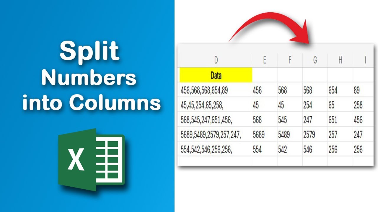 RehanaDhaka1216's tweet card. How to Split or separate numbers into columns in Excel