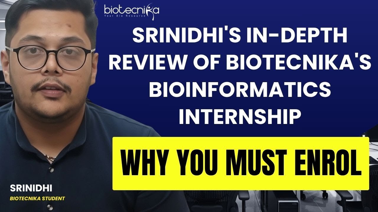 biotecnika's tweet card. Srinidhi's In-depth Review of Biotecnika's Bioinformatics Internship...