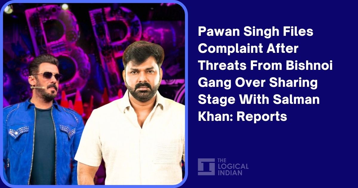 LogicalIndians's tweet card. Pawan Singh reportedly receives Bishnoi gang extortion threats over Salman Khan Bigg Boss 19 finale performance.