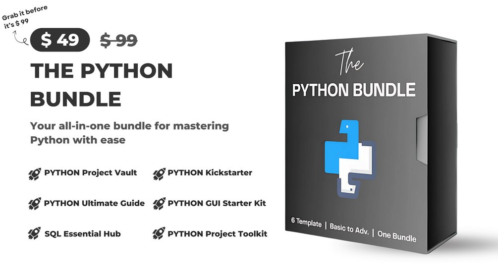 yourclouddude's tweet card. 🐍 The Python Bundle – Learn Python & SQL Through 75+ Real Projects💰 $99 value — yours today for just $49.Learn Python & SQL through 75+ real projects and unlock lifetime updates plus all fu...