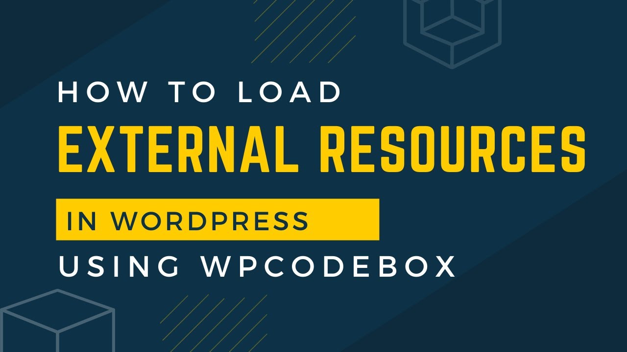 wpcodebox's tweet card. How to load external resources (JS & CSS) in your WordPress site...