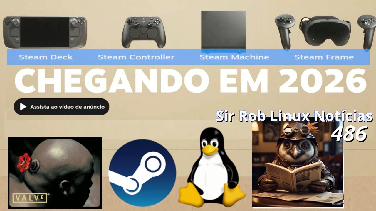 sirroblinux's tweet card. Novos Hardwares da Valve (Steam Machines?) | SR Linux NOTÍCIAS #486...