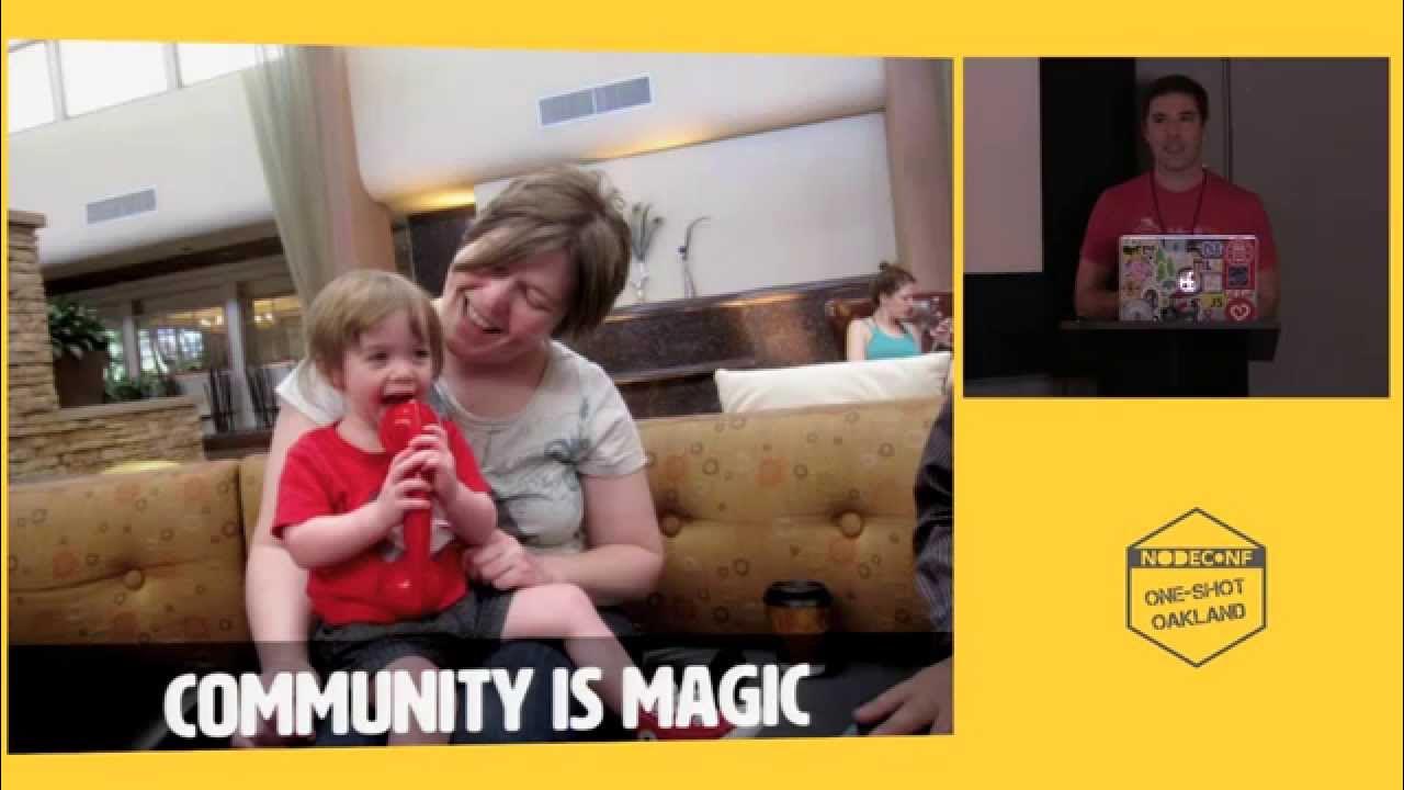 garychou's tweet card. Carter Rabasa: Open Sourcing Our Community | NodeConf ONE-SHOT |...