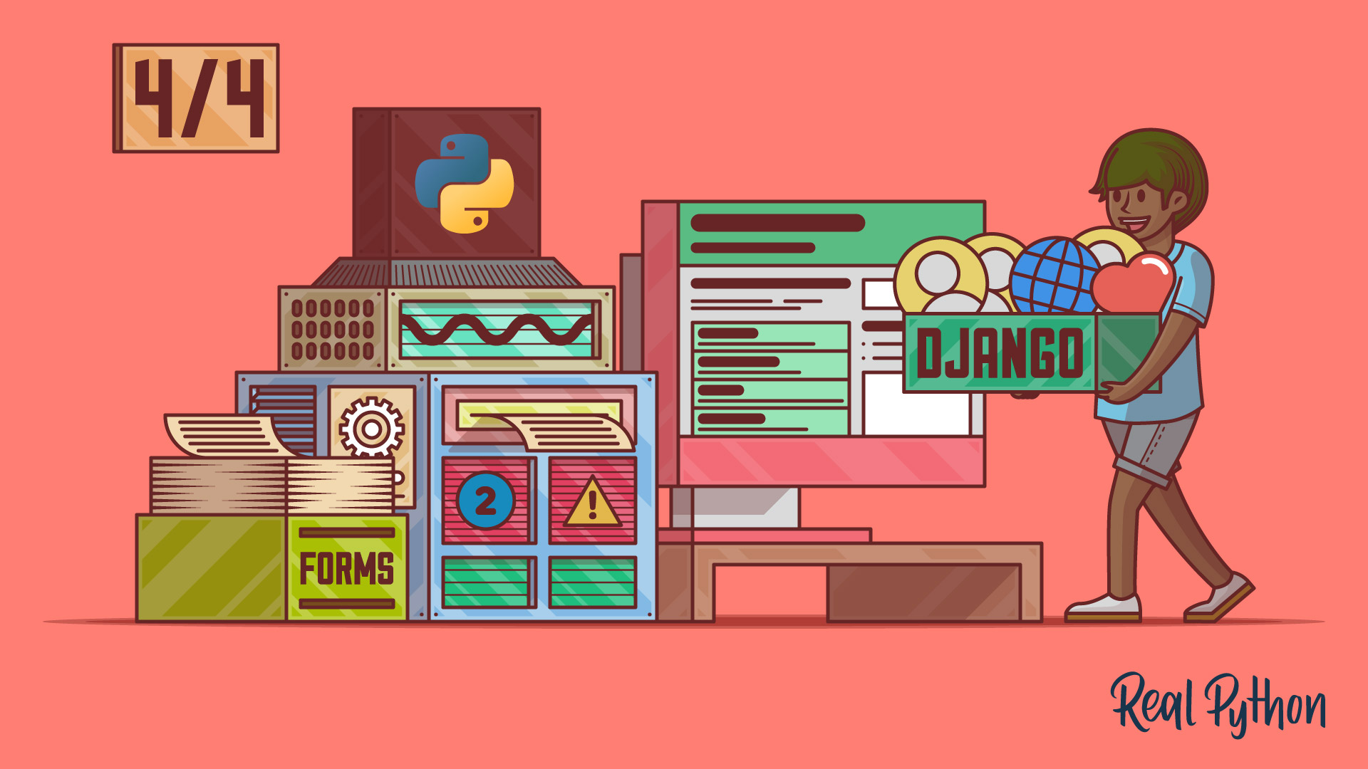 realpython's tweet card. In the final part of this tutorial series, you'll continue to build out a social network with Django. You'll wrap up by working with Django forms, learning how to display helpful error messages,...