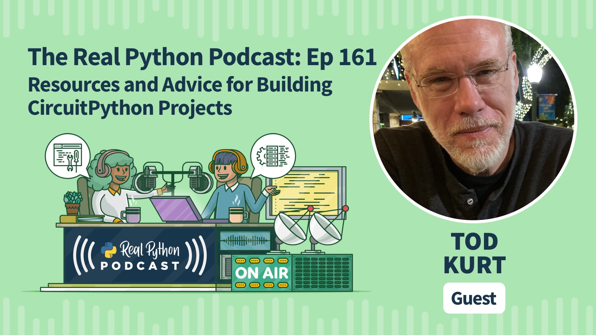 funcodingacadmy's tweet card. Are you looking to advance your CircuitPython projects? Would you like a collection of resources and tools to help you along your path? This week on the show, Tod Kurt is here to discuss building...