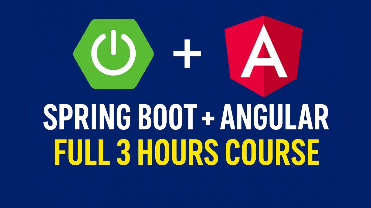 GuidesJava's tweet card. Spring Boot + Angular Full Stack | Full Course [NEW] ✅