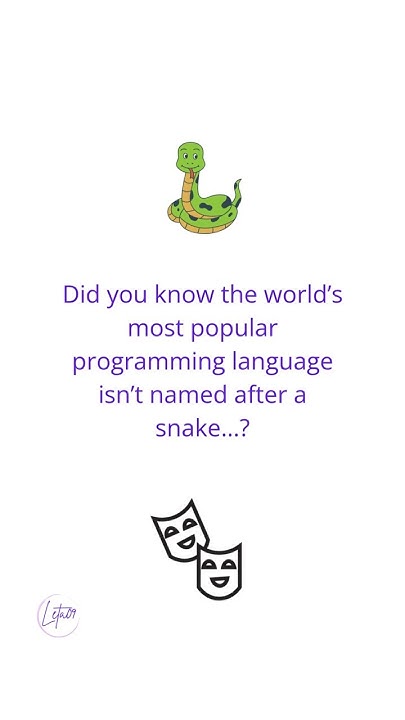 _leta09's tweet card. Python isn’t named after a snake 🐍 | Learn Python fast and easy