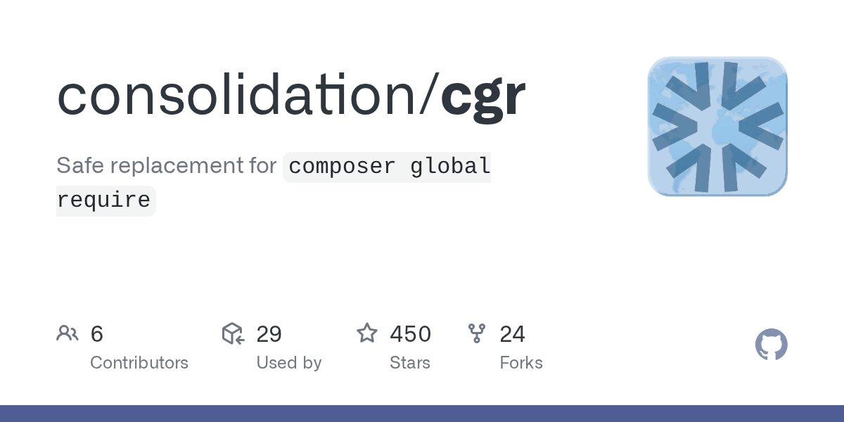 taylorotwell's tweet card. Safe replacement for `composer global require`. Contribute to consolidation/cgr development by creating an account on GitHub.