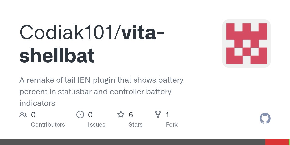 oss_clang's tweet card. A remake of taiHEN plugin that shows battery percent in statusbar and controller battery indicators - Codiak101/vita-shellbat