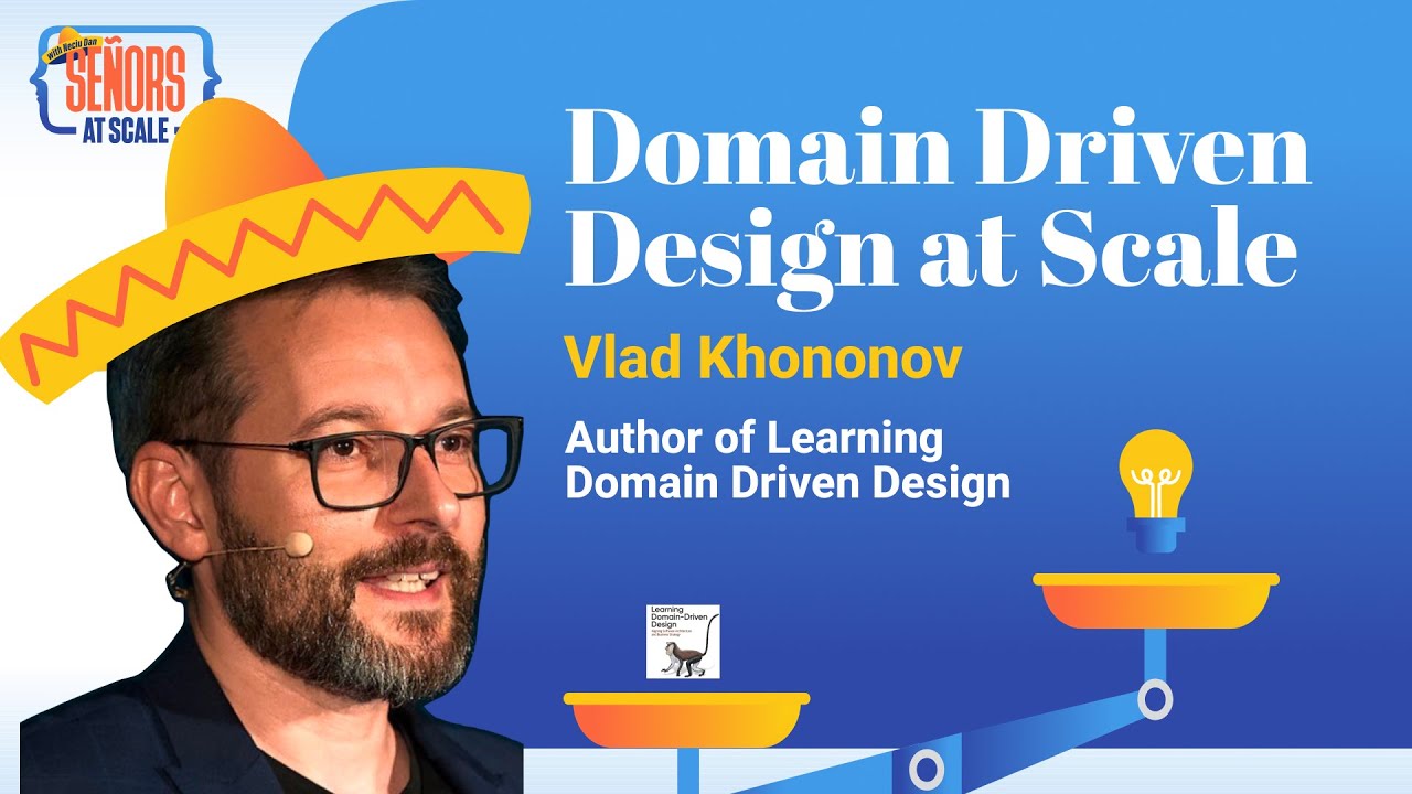 neciudan's tweet card. Domain Driven Design at Scale with Vlad Khononov (O'Reilly and...