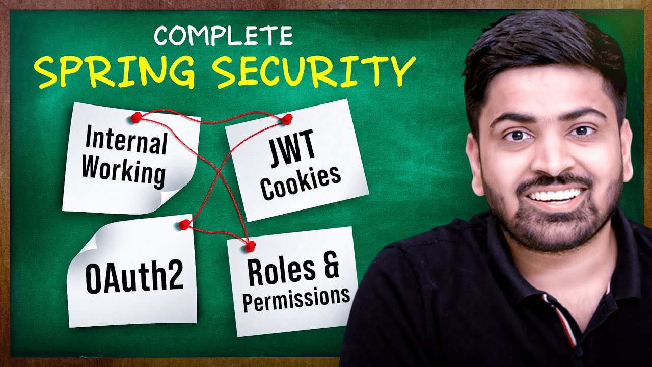 TechJHari's tweet card. Complete Spring Security Tutorial in One Video | JWT | OAuth2 | RBAC