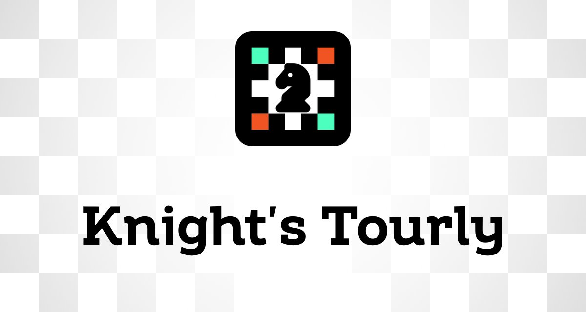 lustersky's tweet card. Solve the daily Knight’s Tour chess puzzle. Move the knight across every open square once without hitting blocked tiles. New puzzle daily!