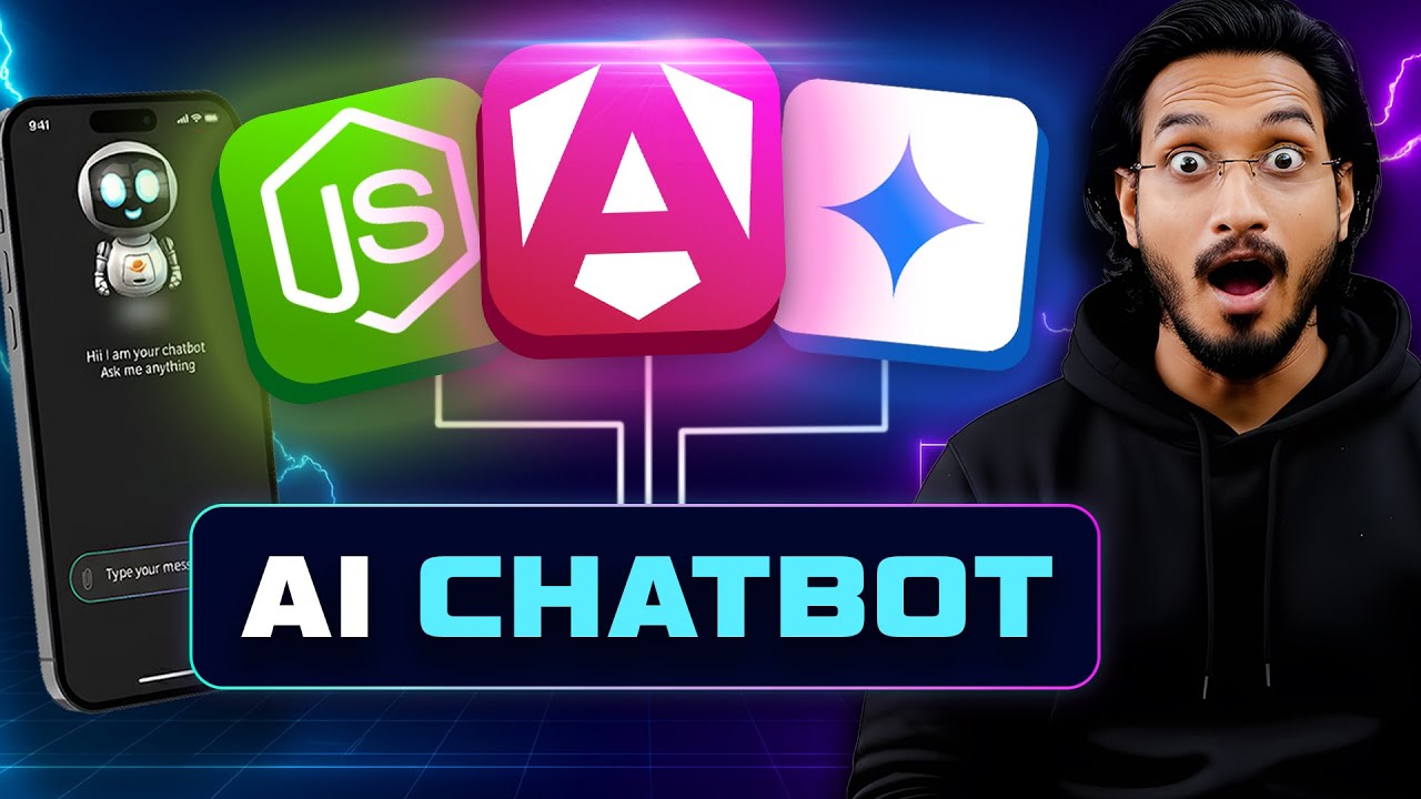 codingtechnyks's tweet card. Angular and NodeJS - AI Chat App using Gemini | Complete tutorial for...