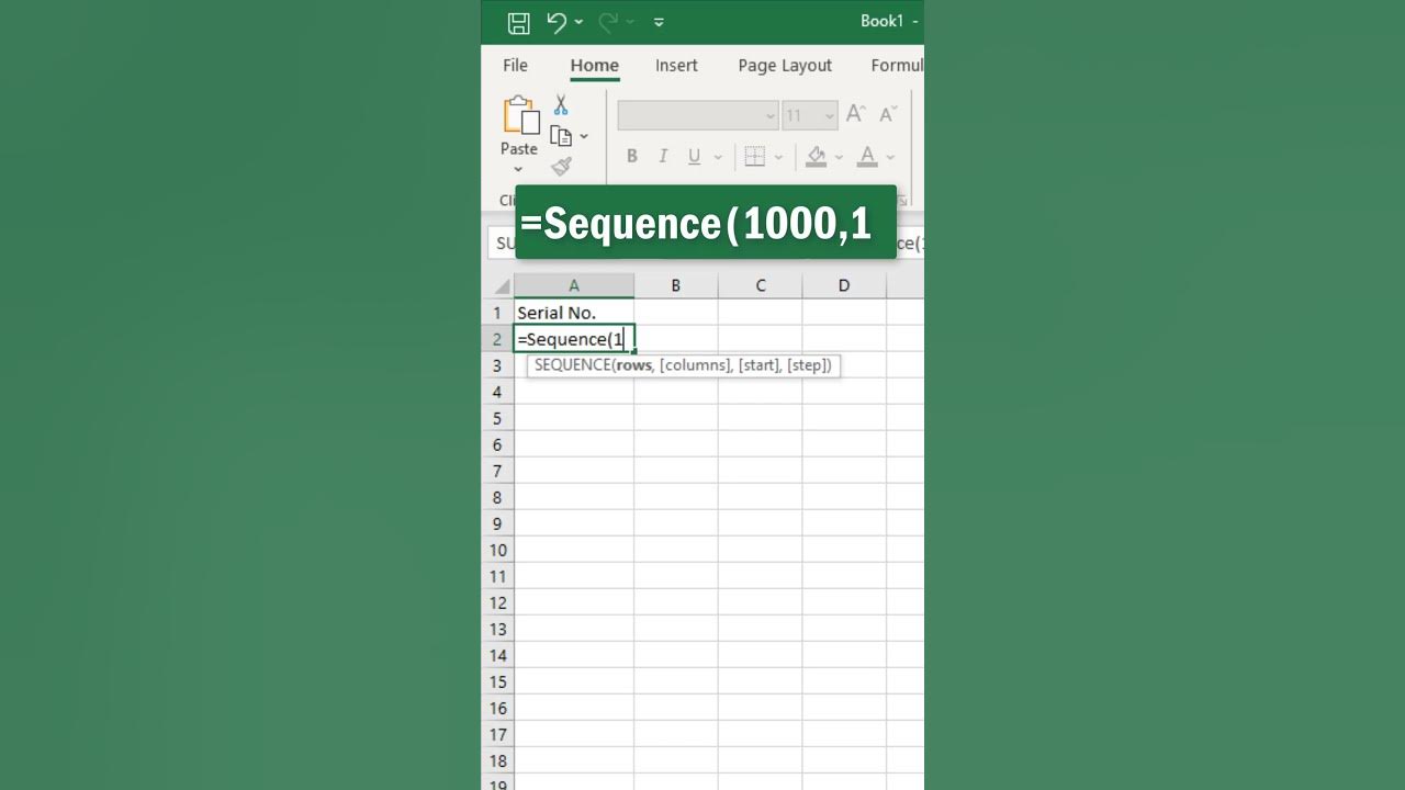 Excel10tutorial's tweet card. Powerful Excel Formula To Add Serial Number in Excel #exceltips...