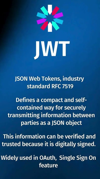 TConstructive's tweet card. What is JWT ? What is JSON Web Token ? #springboottutorial #java #jwt...