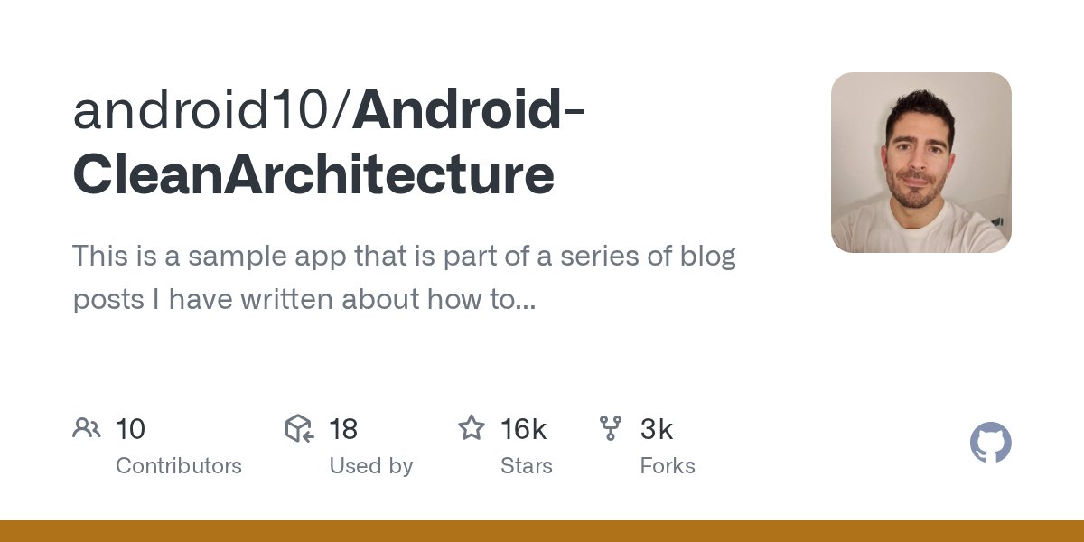 androcode's tweet card. This is a sample app that is part of a series of blog posts I have written about how to architect an android application using Uncle Bob's clean architecture approach. - android10/Android-C...