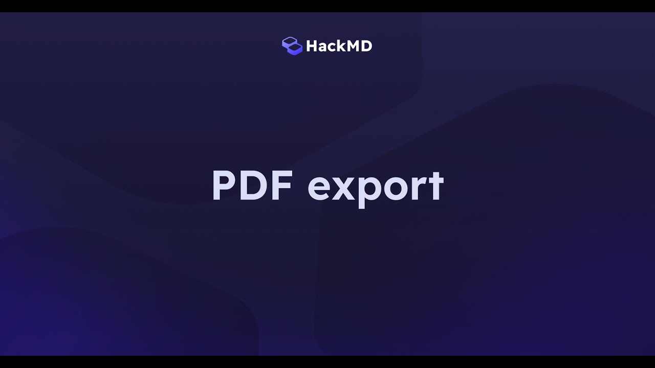 hackmdio's tweet card. How to export notes as PDF files