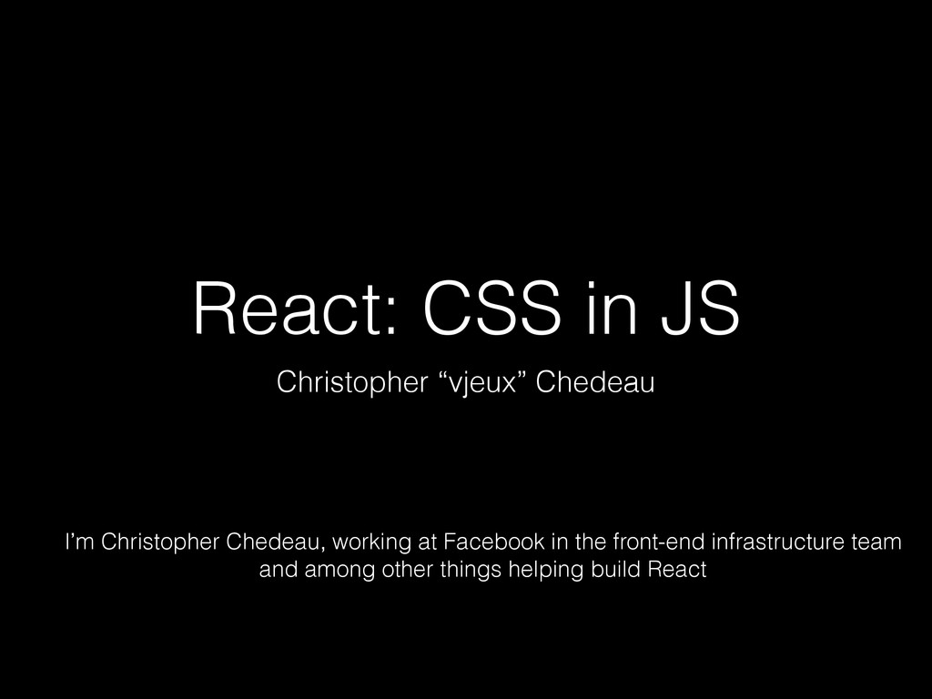 aaronshaf's tweet card. React: CSS in JS