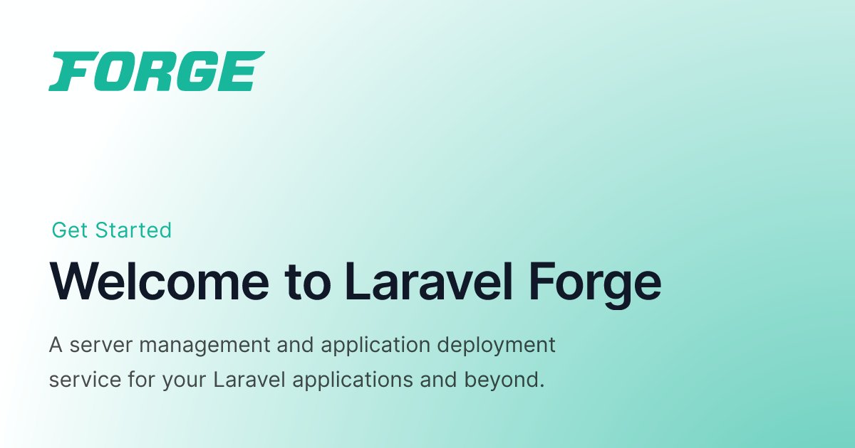 taylorotwell's tweet card. A server management and application deployment service for your Laravel applications and beyond.