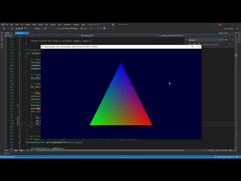seamlessblend's tweet card. VULKAN API DISCUSSION | triangle.cpp PART 3 | Fences | Computer...