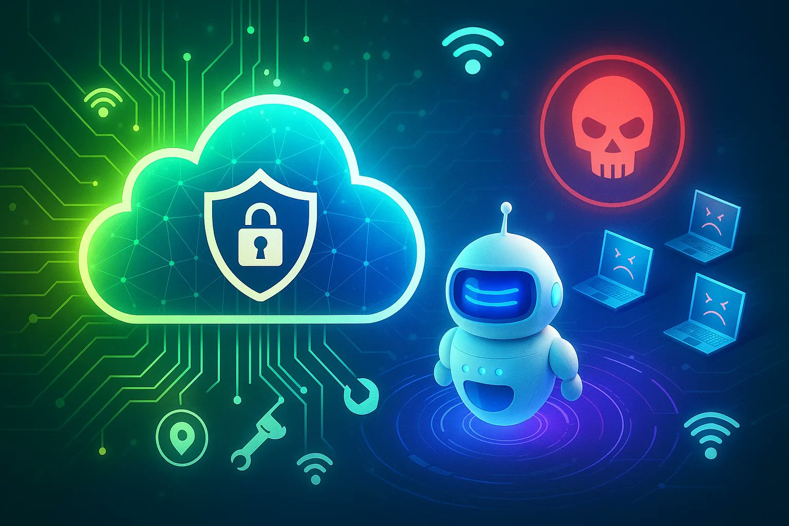 JeniSystems's tweet card. React2Shell attacks surge as botnets target unpatched React Server Components and Next.js apps using a critical RCE flaw across cloud systems.